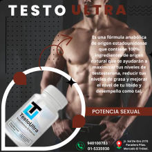 TESTO ULTRA 100 POTENCIA Y PLACER - SEXSHOP PLAZA NORTE.